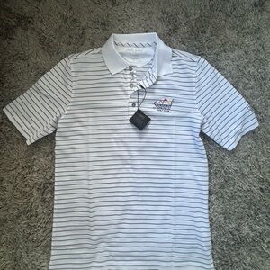 Bobby Jones Golf Polo X-H20 Performance Dry Fitting Striped Shirt Mens Sz small